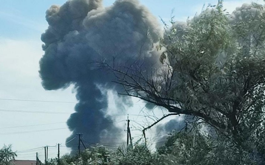 Blasts in Mykolaiv Oblast of Ukraine