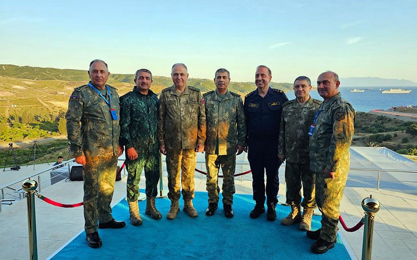 Müdafiə Nazirliyinin rəhbər heyəti Türkiyədə Doğanbey təlim sahəsində olublar