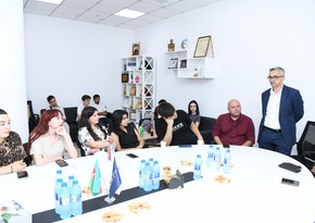 “İnfoschool” bloger məktəbinin iştirakçıları Report İnformasiya Agentliyində olublar