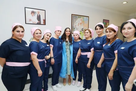 Leyla Əliyeva 3 nömrəli Şəhər Klinik Xəstəxanasının doğum şöbəsində olub