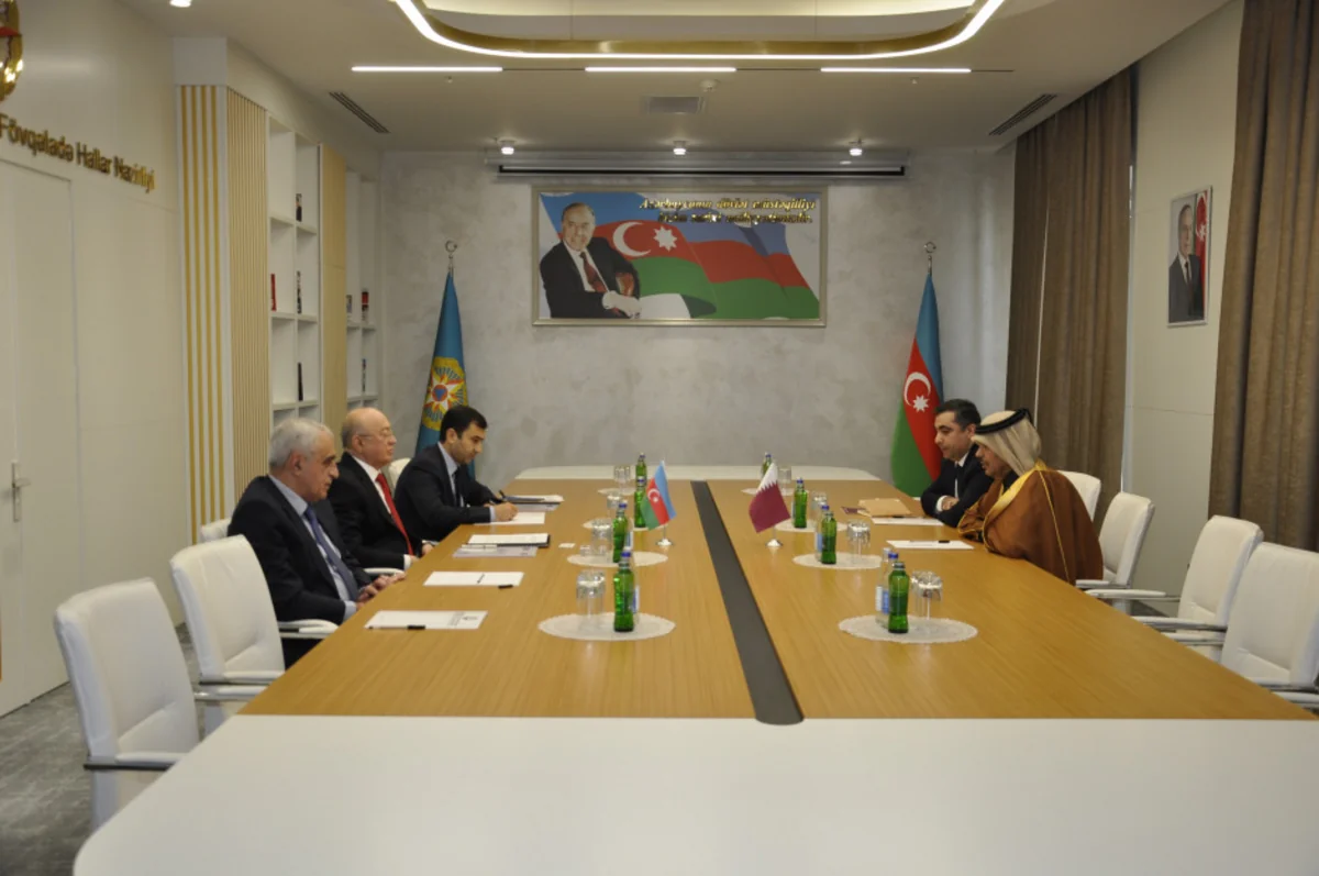 Azərbaycan və Qətər arasında fövqəladə hallarla mübarizə sahəsində əməkdaşlıq müzakirə edilib