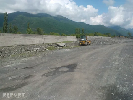 Qaxda çayların daşması və sel təhlükəsi yaranıb - FOTO - VİDEOREPORTAJ