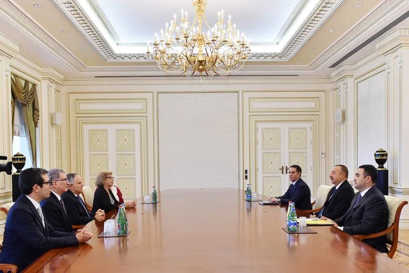 Президент Ильхам Алиев принял президента Федерации еврейских общин Швейцарии