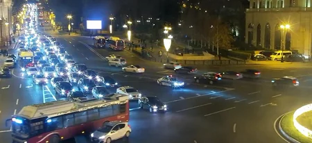 Bakının bir sıra yollarında tıxac müşahidə olunur