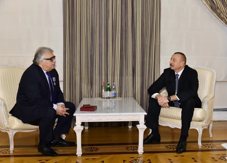 President Ilham Aliyev presents Istiglal Order to pianist Farhad Badalbayli