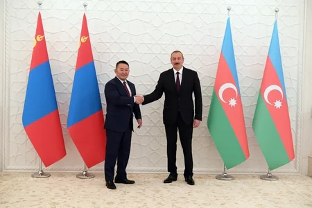 Azərbaycan və Monqolustan prezidentlərinin görüşü olub - YENİLƏNİB