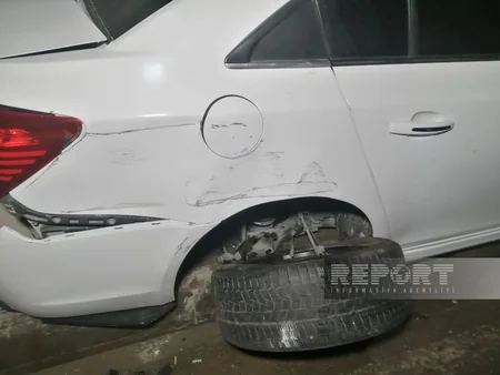 Bakıda yol qəzasında 2 nəfər avtomobildə yanaraq ölüb