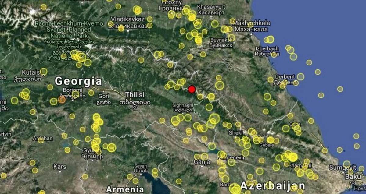 Gürcüstanda zəlzələ baş verib