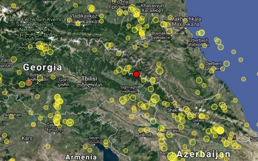 Gürcüstanda zəlzələ baş verib