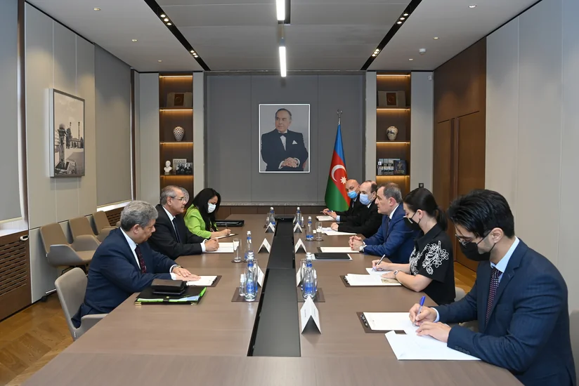 Jeyhun Bayramov meets with assistant to Egyptian foreign minister
