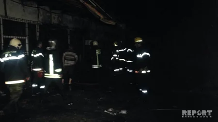 Bakıda Sabunçu bazarında baş vermiş yanğın söndürülüb - FOTO - YENİLƏNİB-2 - VİDEO