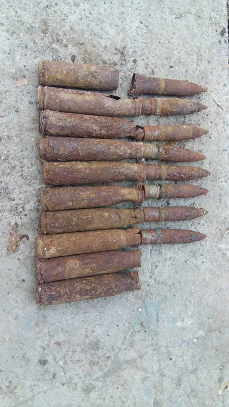 Gəncədə ev və həyətyanı sahəsindən 135 partlamamış hərbi sursat tapılıb