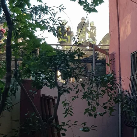 Bakıda iş adamının evində yanğın oldu