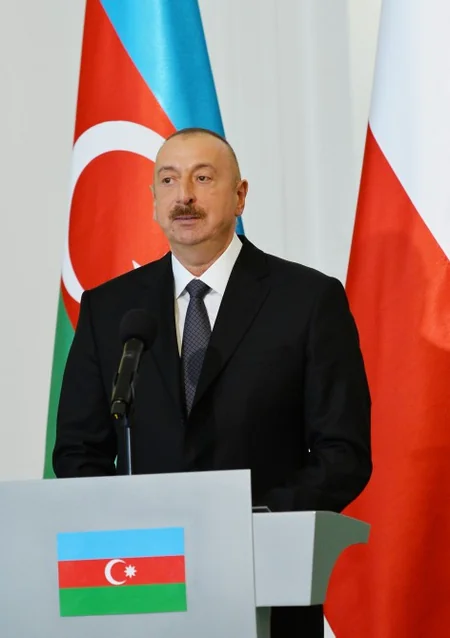 Presidents of Azerbaijan and Poland made press statements