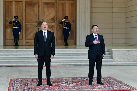 Official welcoming ceremony for President of Kyrgyzstan held in Azerbaijan