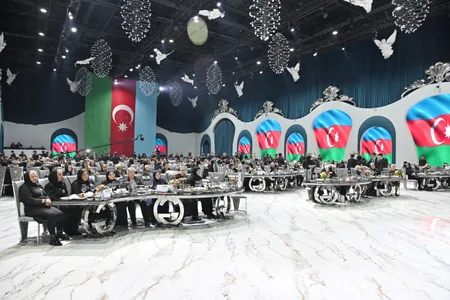 Leyla Aliyeva and Arzu Aliyeva attend Iftar ceremony with mothers of martyrs