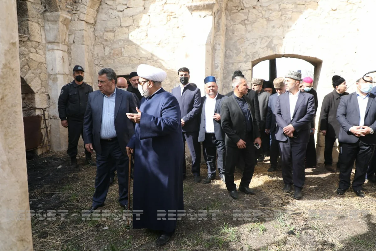 Ağdamda səfərdə olan din xadimləri Qiyaslı məscidində olublar