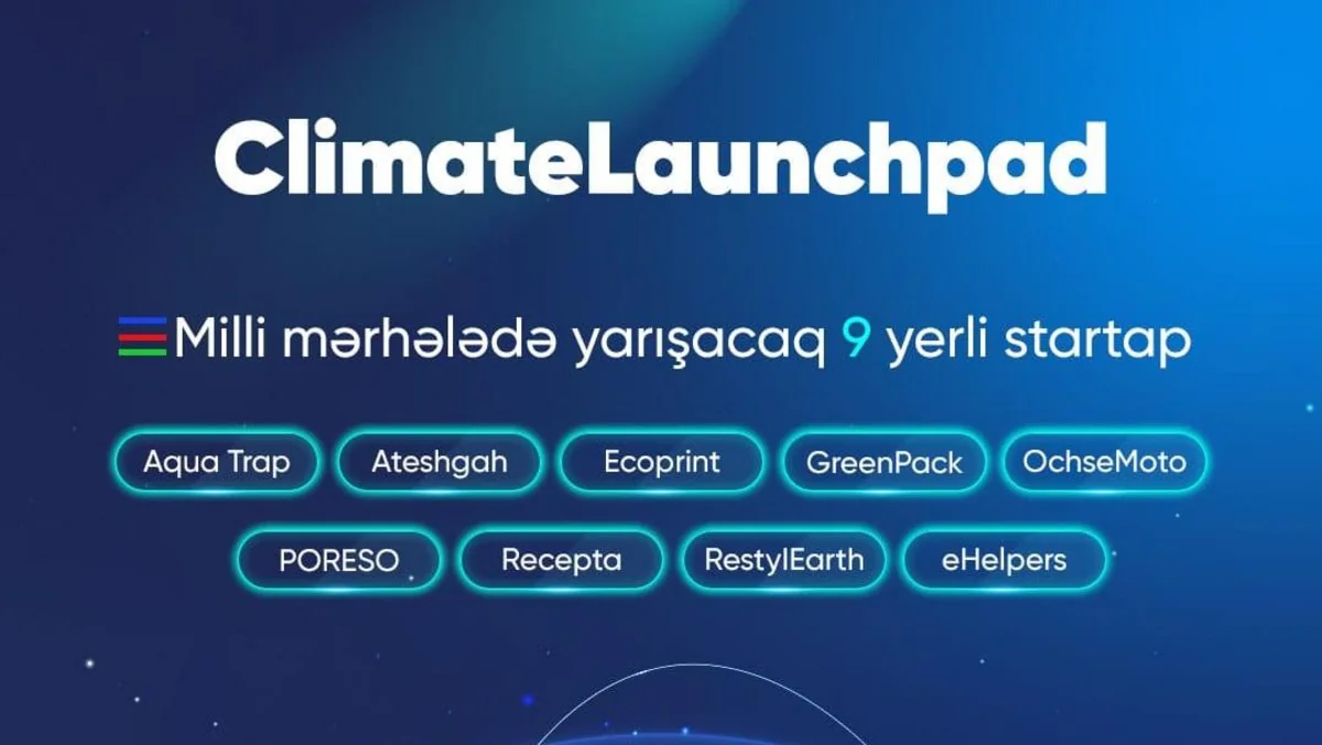 ClimateLaunchpad 2022nin milli mərhələsinə start verilib