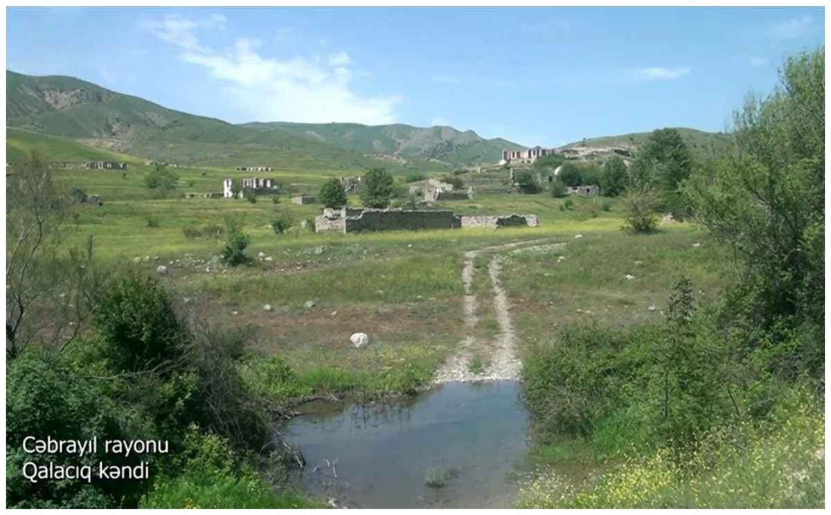 Видеокадры из села Галаджик Джебраильского района