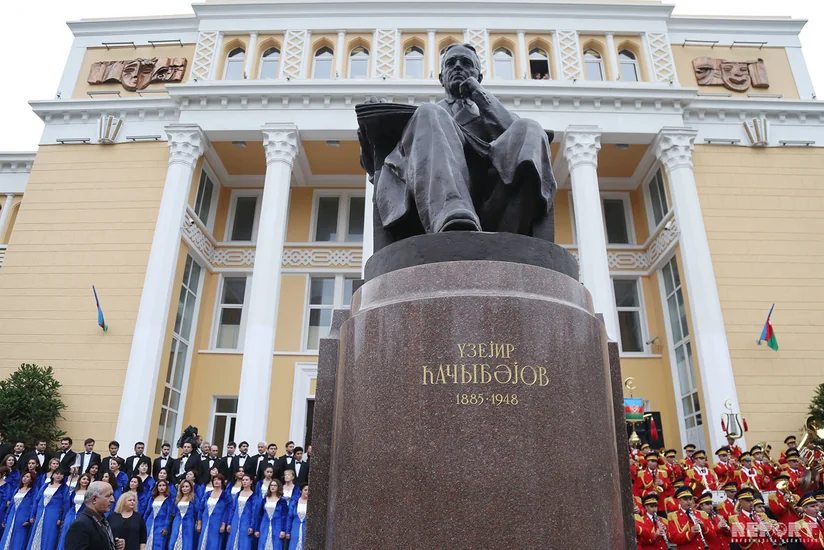Prominent composer Uzeyir Hajibeyli commemorated