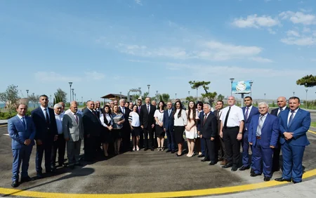 President Ilham Aliyev inaugurates drinking water supply project in Pirallahi district