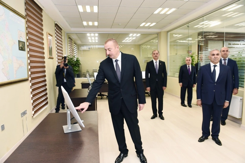 Президент принял участие в открытии Имишлинского центра автоматического управления и контроля ОАО Азеришыг