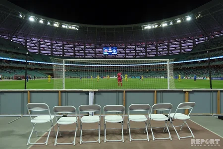 Azərbaycan yığması UEFA Millətlər Liqasındakı ilk oyununda heç-heçə edib - FOTOREPORTAJ