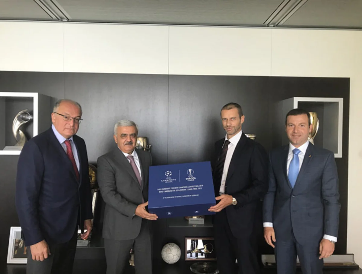 В УЕФА представлена специальная презентация в связи с кандидатурой Бакинского олимпийского стадиона на финальные матчи еврокубков