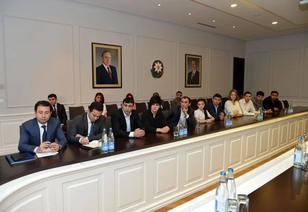 Mikayıl Cabbarov I Avropa Oyunlarında iştirak edəcək idmançı və məşqçilərlə görüşüb