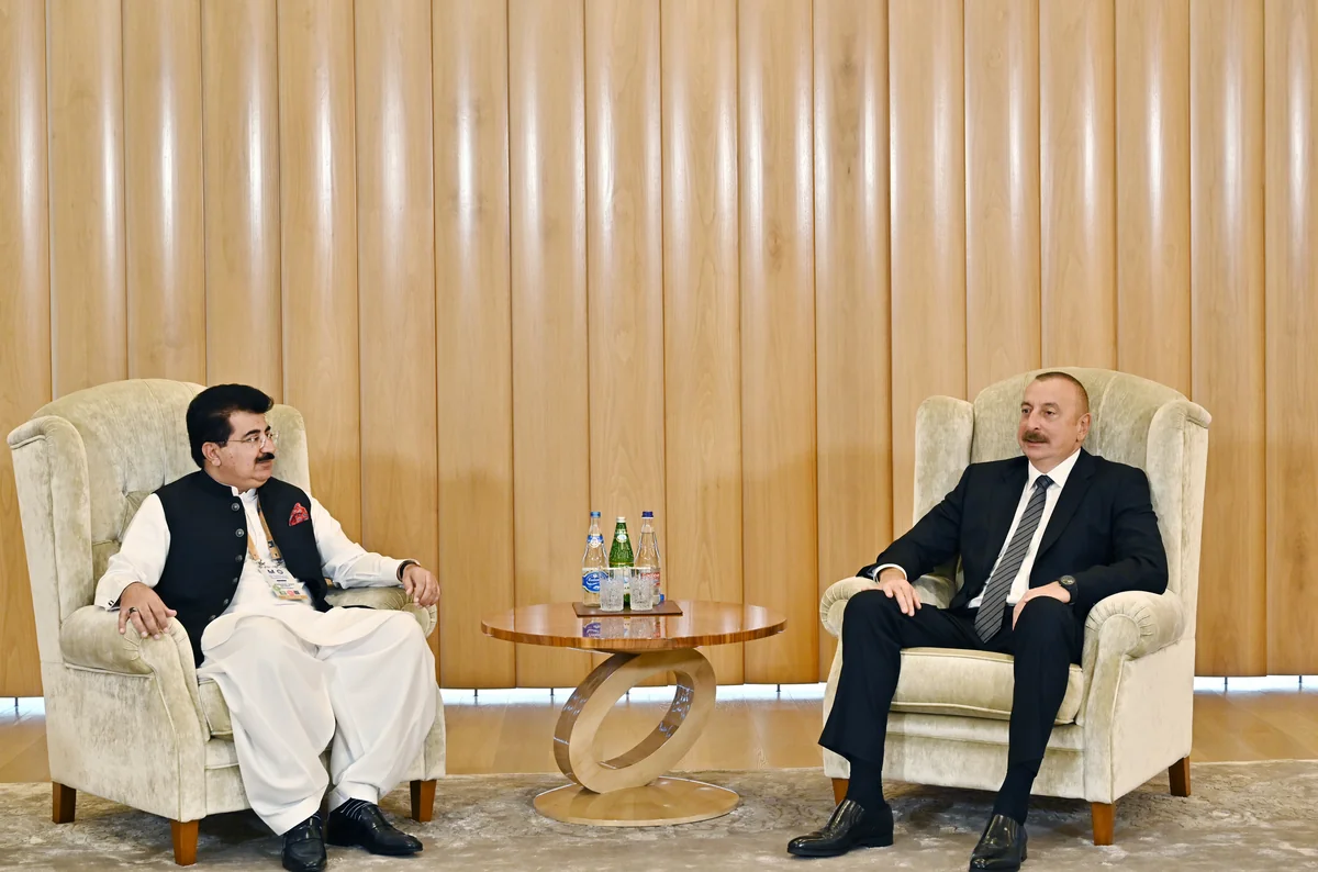 Azerbaijani president receives chairman of Pakistani Senate