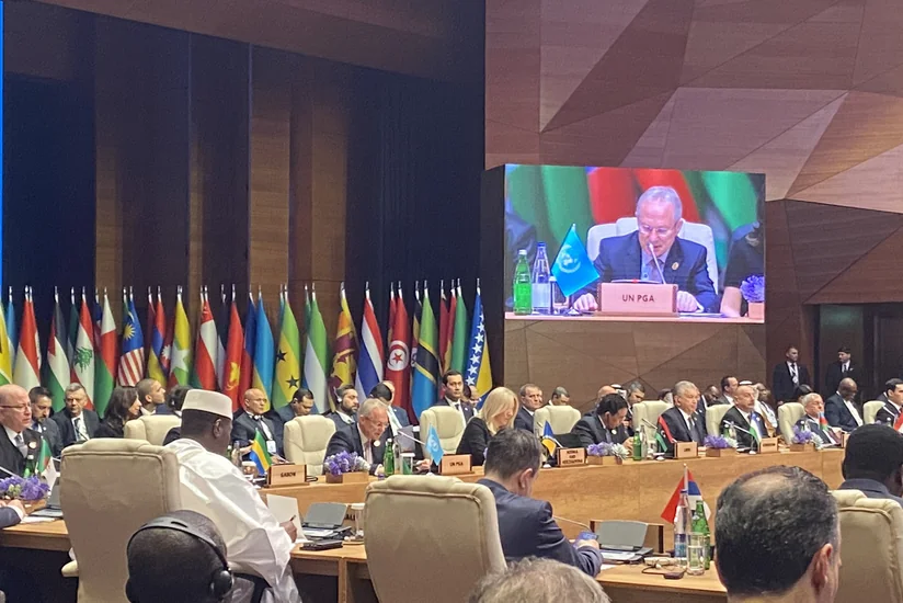 Президент Генассамблеи ООН поделился публикацией о встречах в Баку