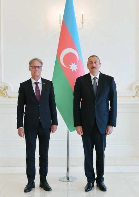 President Ilham Aliyev receives credentials of incoming German ambassador