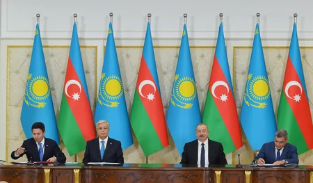 Azerbaijan, Kazakhstan sign documents