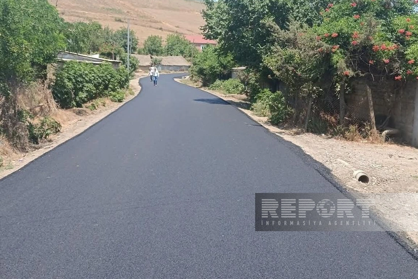 Cəlilabadın 4 kəndini birləşdirən yola asfalt örtüyü çəkilib