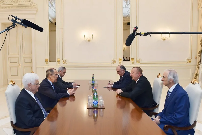 President Ilham Aliyev receives Russian foreign minister