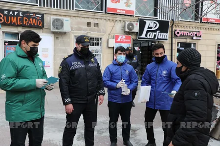 DİN könüllülərlə birgə Bakıda maarifləndirici tədbirlər keçirib