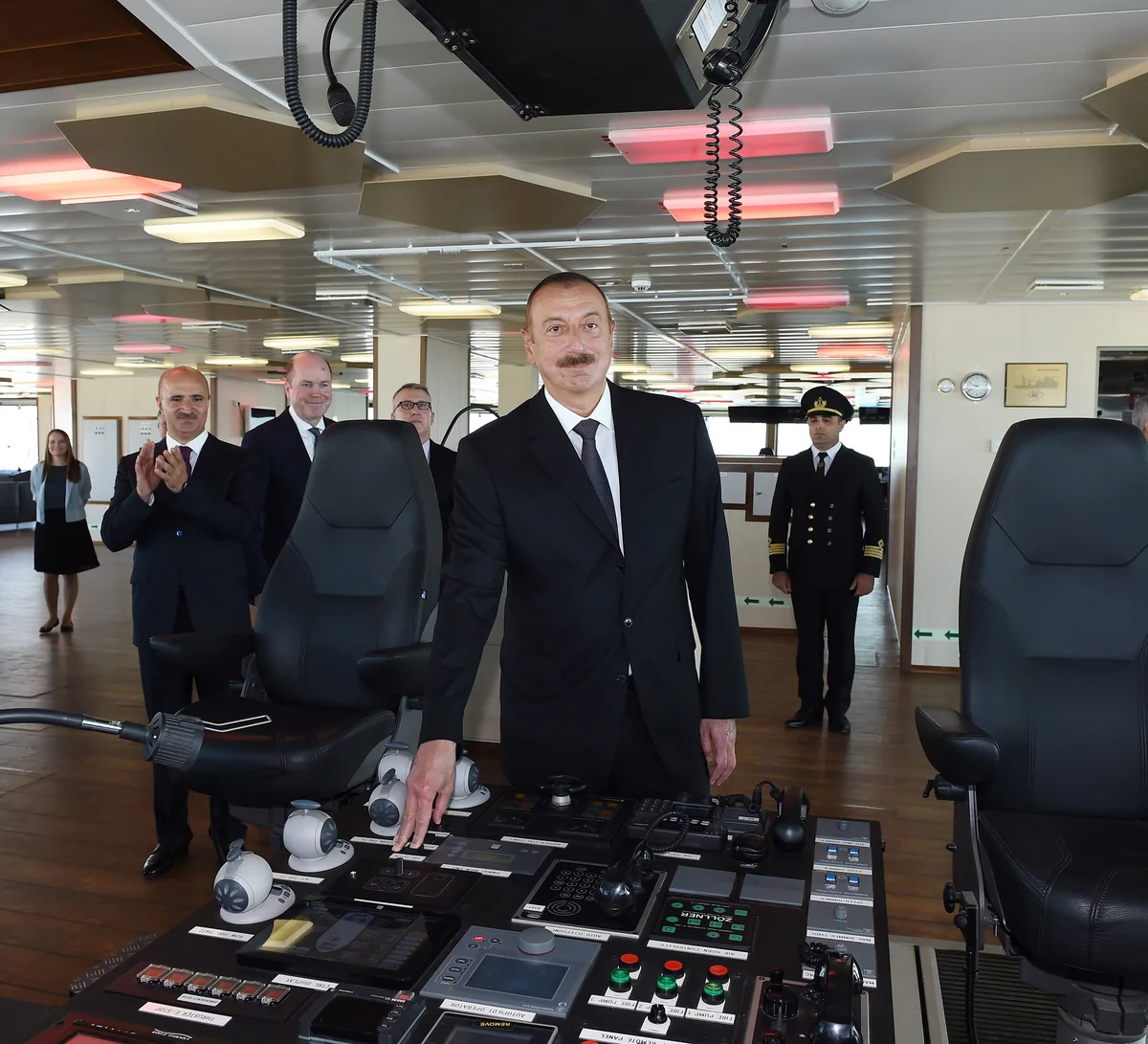 President Ilham Aliyev attends launch of Khankendi’ subsea construction vessel
