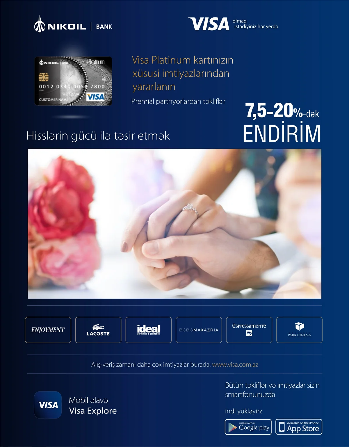 Nikoil Bankın plastik kart sahibləri yeni üstünlüklər əldə edib