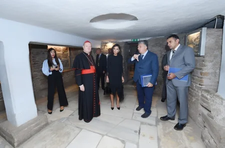 Mehriban Aliyeva attends inauguration of St.Sebastian catacombs in Vatican