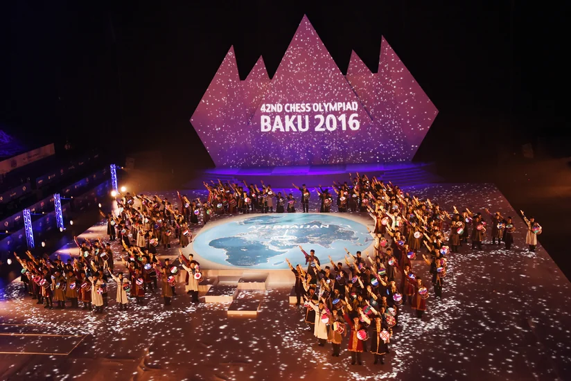 В Баку завершилась торжественная церемония открытия 42-й Всемирной шахматной олимпиады