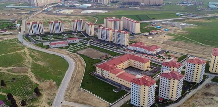 Президент Азербайджана принял участие в открытии жилкомплекса в Кюрдаханы - ФОТО