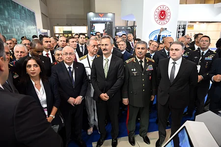 Azerbaijan's military top brass attends opening ceremony of ADEX 2024