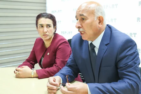 AMFA rəhbərliyi Report İnformasiya Agentliyində olub - FOTO