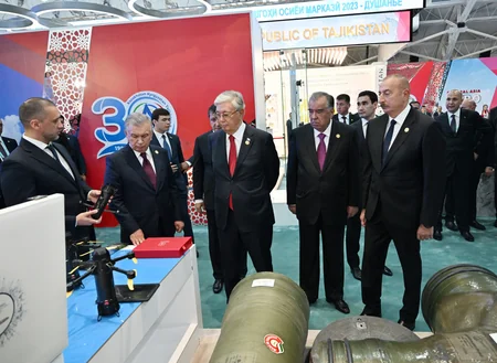 President Ilham Aliyev views EXPO Central Asia 2023 exhibition in Dushanbe