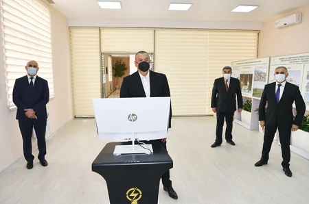 Prezident Hacıqabulda Qarasu yarımstansiyasının açılışında iştirak edib - YENİLƏNİB