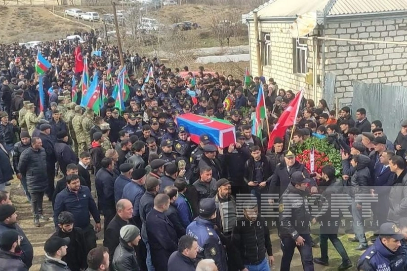 Şəhid Eşqin Hüseynov Tovuzda dəfn olunub - YENİLƏNİB