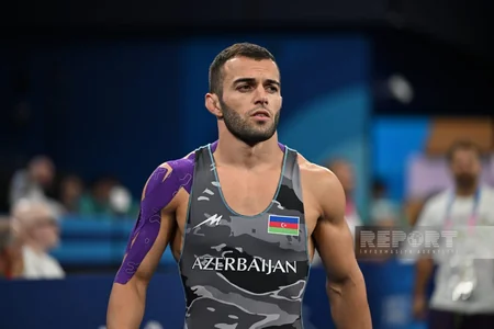 Paris-2024: Azərbaycanın yunan-Roma güləşçisi məğlub olub
