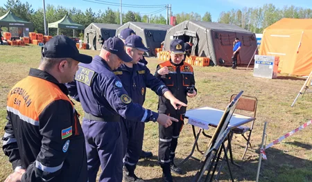 МЧС Азербайджана приняло участие в совместных учениях стран СНГ