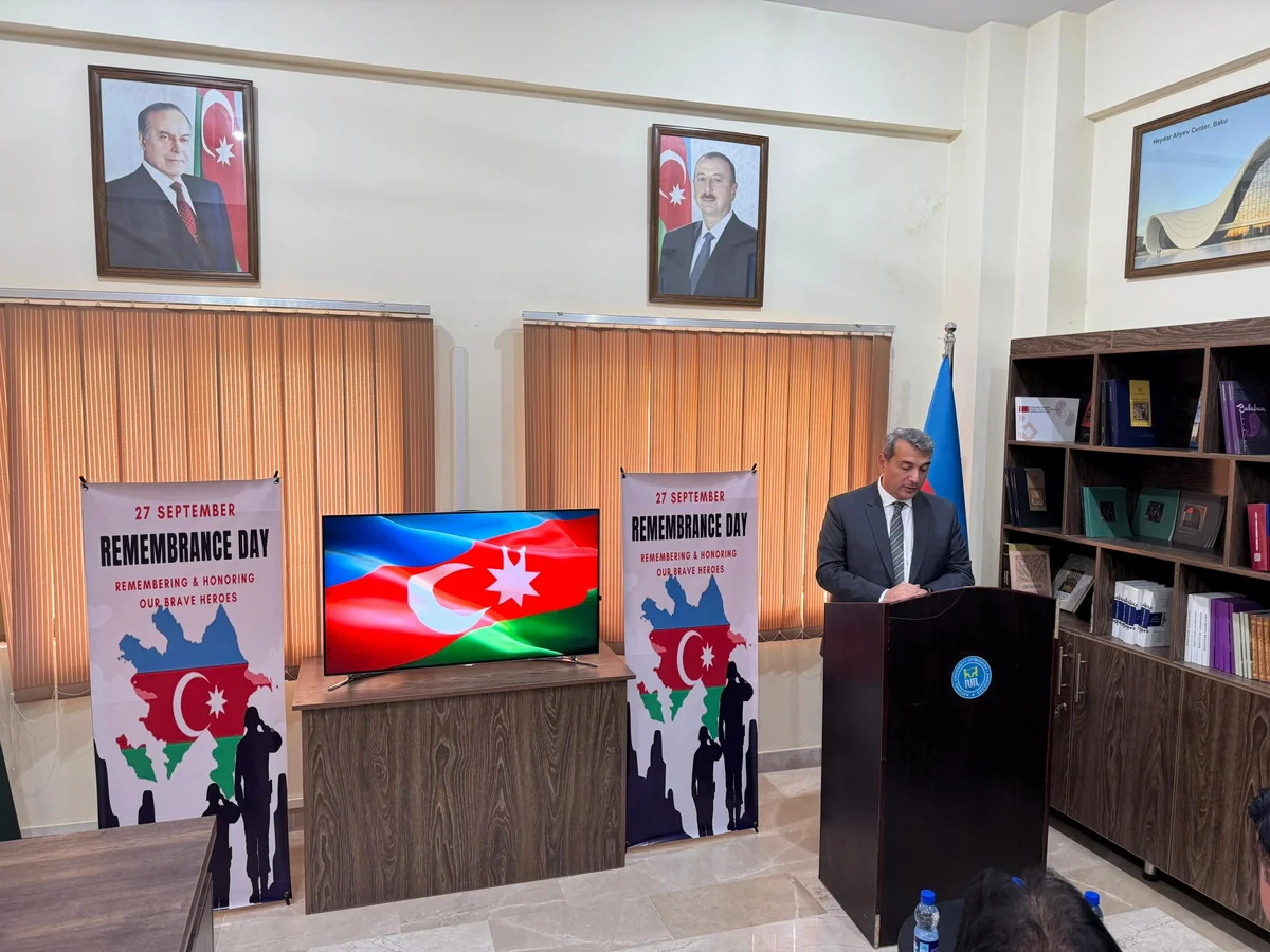 Pakistanın Müasir Dillər Universitetində 27 Sentyabr - Anım Günü qeyd edilib