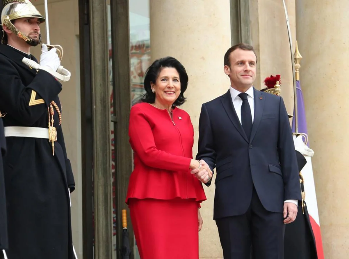 Gürcüstan və Fransa prezidentləri Cənubi Qafqazdakı vəziyyəti müzakirə ediblər